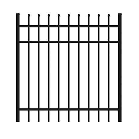 Ironcraft Fences 4 ft. x 4 ft. Orleans Aluminum Fence Gate
