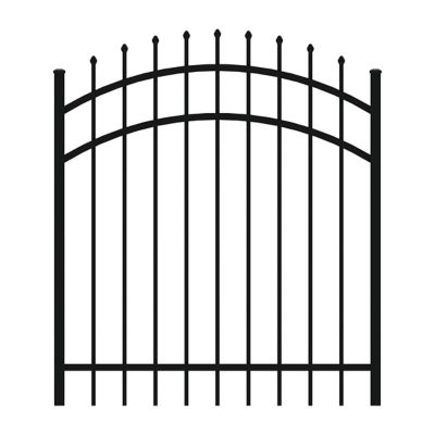Ironcraft Fences 4ft H x 4ft W. Orleans Aluminum Fence Arched Gate