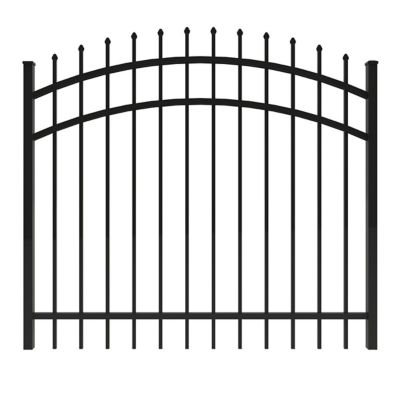 Ironcraft Fences 4 ft. x 5 ft. Orleans Aluminum Fence Arched Gate