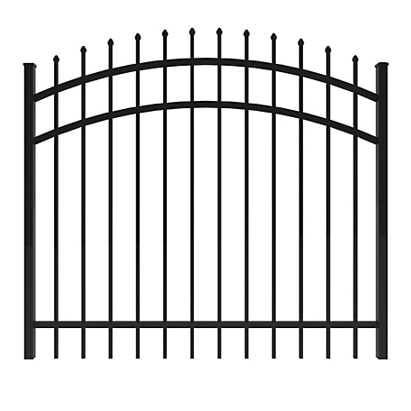 Ironcraft Fences 4ft H x 5ft W Orleans Aluminum Fence Arched Gate