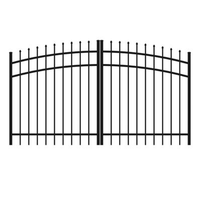 Ironcraft Fences 4ft H x 8ft W Orleans Aluminum Fence Rainbow Arch Gate