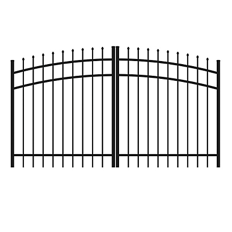 Ironcraft Fences 4ft H x 8ft W Orleans Aluminum Fence Rainbow Arch Gate