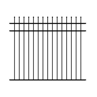 Ironcraft Fences 5ft H x 6ft W Orleans Aluminum Fence Panel