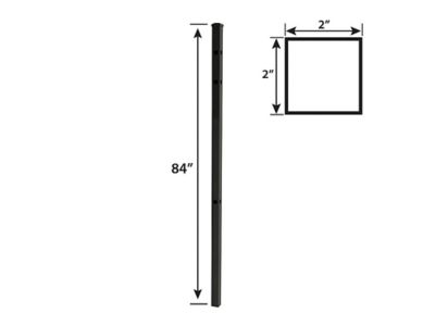 Image showing  84 in. Orleans Aluminum Corner Post with Flat Cap