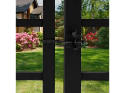 Image showing 7 th Ironcraft Fences 5 ft. x 4 ft. Orleans Aluminum Fence Gate