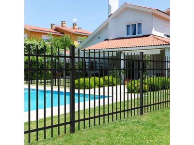 Image showing 6 th Ironcraft Fences 6 ft. x 6 ft. Orleans Aluminum Fence Panel
