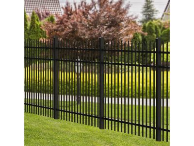 Image showing 7 th Ironcraft Fences 6 ft. x 6 ft. Orleans Aluminum Fence Panel