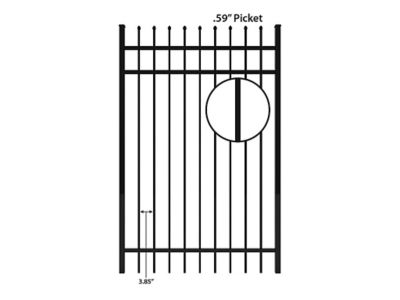 Image showing  6 ft. x 4 ft. Orleans Aluminum Fence Gate