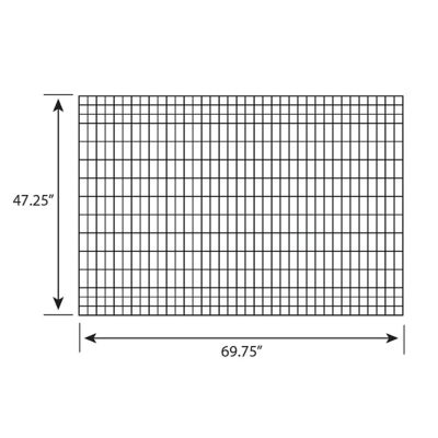 Image showing  4 ft. x 6 ft. Euro Steel Fence Panel