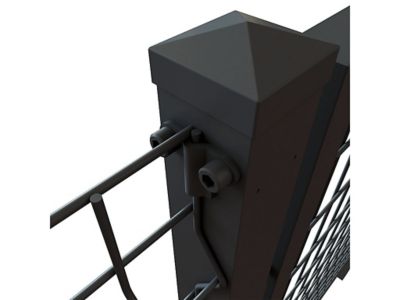 Image showing 6 th Ironcraft Fences 4 ft. x 6 ft. Euro Steel Fence Panel