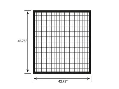 Image showing 5 th Ironcraft Fences 4 ft. x 4 ft. Euro Steel Fence Gate