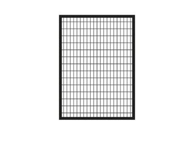 Image showing  5 x 4ft. Euro Steel Fence Gate with Hardware, Black