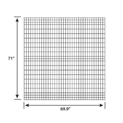 Image showing  6 ft. x 6 ft. Euro Steel Fence Panel, Black