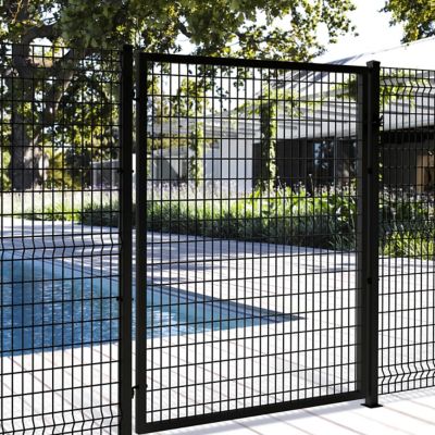 Ironcraft Fences 6 ft. x 4 ft. Euro Steel Fence Gate with Hardware