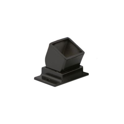 Ironcraft Fences 2-3/8 in. x 1-1/2 in. Aluminum Fence Adjustable Wall Mount