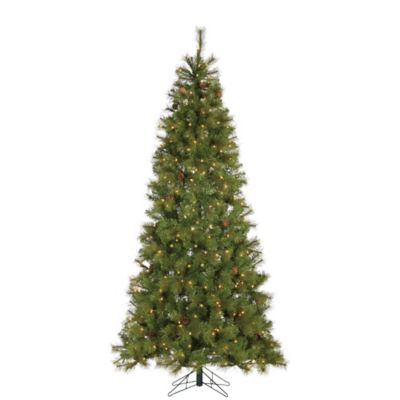 Sterling Tree Company 7.5 ft. Hard Mixed Needle Charleston Artificial Christmas Tree with 400 Clear Lights