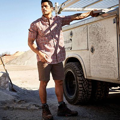 Image showing 4 th Ariat Men's 10 in. Rebar Relaxed Made Tough DuraStretch Shorts