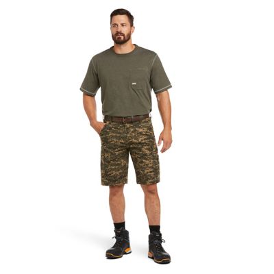 Image showing  Men's 11 in. Rebar Relaxed Made Tough DuraStretch Cargo Shorts