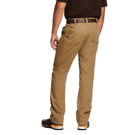 Khaki Cargo Pocket Front Low Rise Straight Leg Pants