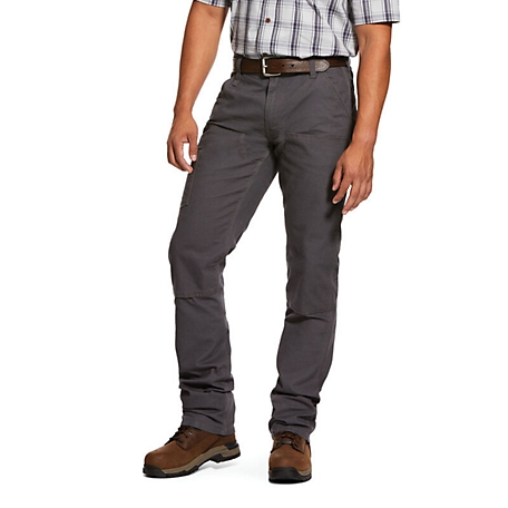 Ariat Men's Stretch Fit Low-Rise Rebar M4 DuraStretch Made Tough  Double-Front Stackable Straight Leg Pants at Tractor Supply Co.