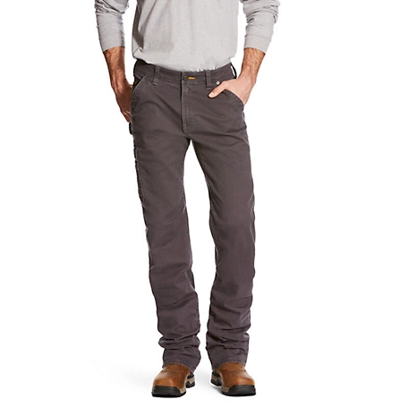 Ariat Men's Stretch Fit Low-Rise Rebar M4 DuraStretch Washed Twill ...