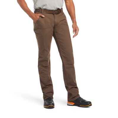 Ariat Men's Stretch Fit Low-Rise Rebar M4 DuraStreth, Tough Double-Front Stackable Straight Leg Work Pants, Cotton/Spandex