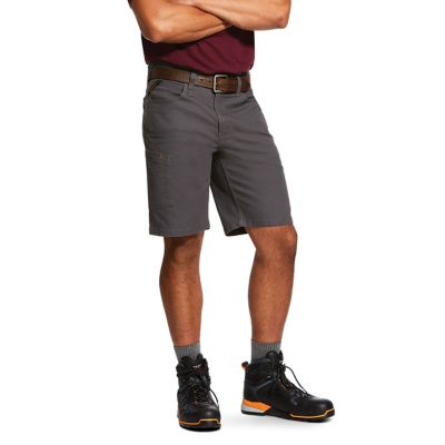 Image showing 0 th Ariat Men's 10 in. Rebar Relaxed Made Tough DuraStretch Shorts