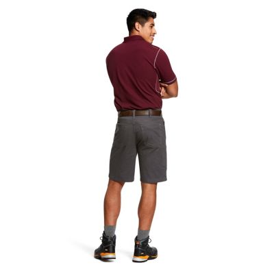Image showing 3 th Ariat Men's 10 in. Rebar Relaxed Made Tough DuraStretch Shorts