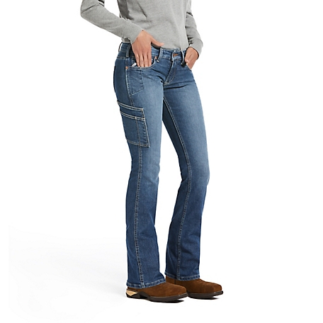 Ariat Women's Stretch Fit Low-Rise Rebar DuraStretch Raven Bootcut Work  Jeans at Tractor Supply Co.