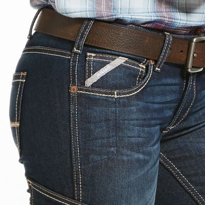 Image showing  Women's DuraStretch Stretch Fit Low-Rise Rebar Riveter Bootcut Work Jeans