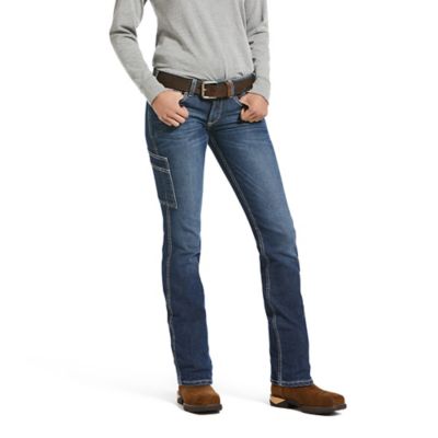 Ariat Women's Mid-Rise Rebar DuraStretch Riveter Straight Leg Work ...