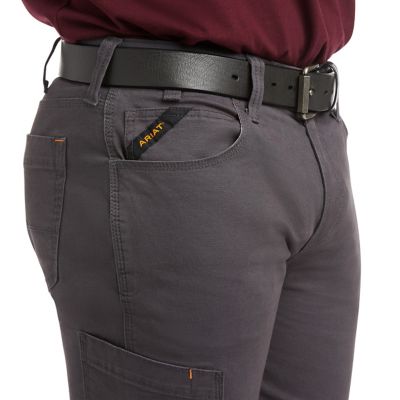 Image showing 2 th Ariat Men's Rebar M7 Slim Made Tough Durastretch Straight Leg Work Pant