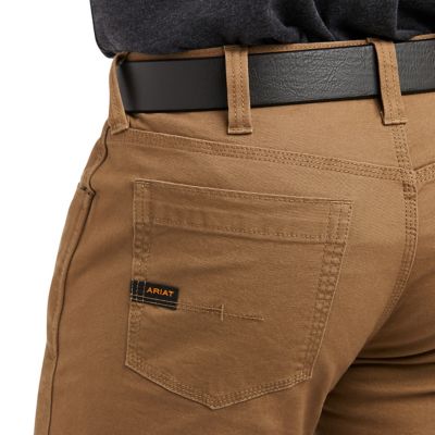 Image showing 4 th Ariat Men's Rebar M7 Slim Made Tough Durastretch Straight Leg Work Pant