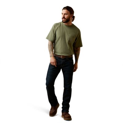 Image showing 5 th Ariat Rebar M7 Slim DuraStretch Basic Straight Leg Jeans