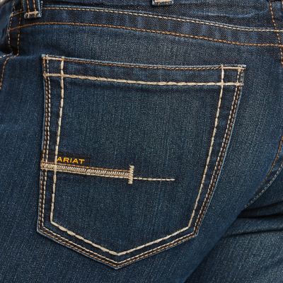 Image showing  Men's Slim Fit Low-Rise Rebar M7 DuraStretch Edge Straight Leg Work Jeans