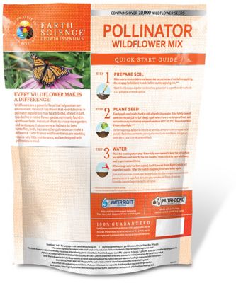 Image showing  Pollinator All-in-One Wildflower Mix with Seed, Plant Food, Soil Conditioners and Water Crystals
