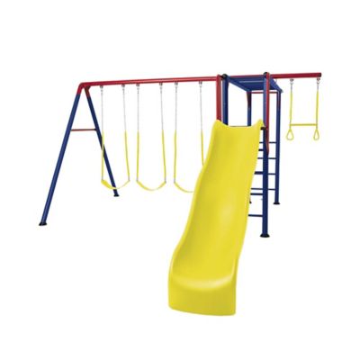monkey bars and swing set