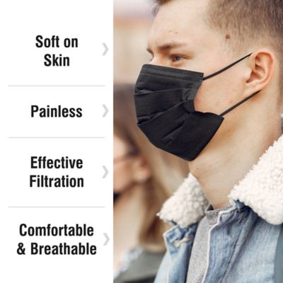 Image showing  Disposable Protective Face Mask with Anti-Fog Nose Pad, Latex-Free