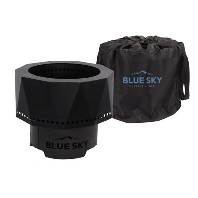 Image showing  15.76 in. The Ridge Portable High-Efficiency Wood Pellet Fire Pit, Black