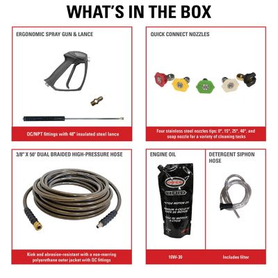 Image showing  4,200 PSI 4 GPM Gas Cold Water Industrial Series Pressure Washer, Honda GX390 Engine, 49-State