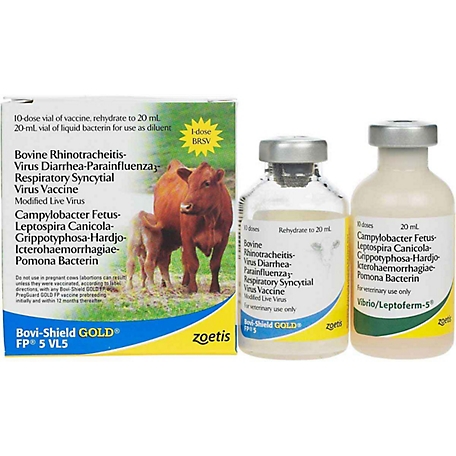 Zoetis Bovi-Shield Gold FP 5 Cattle Vaccination, 10 Doses
