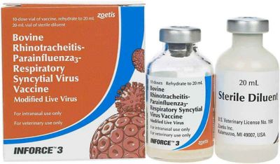 Zoetis Inforce 3 Respiratory Syncytial Bovine Virus Vaccine, 10 Doses