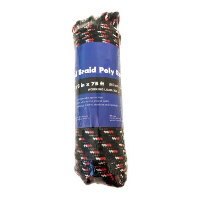 Image showing  3/8 in. x 75 ft. Diamond Braid Polypropylene General Purpose Rope