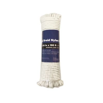 CORDA 3/16 in. x 100 ft. Diamond Braid Polypropylene General Purpose Rope