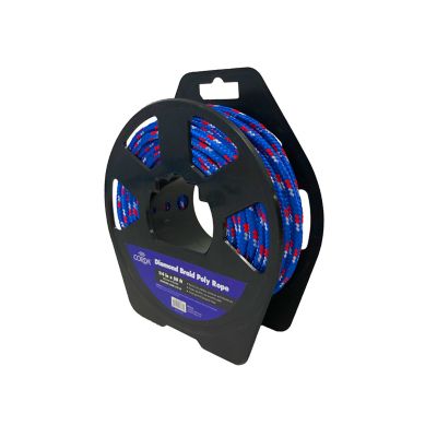 Image showing  1/4 in. x 66 ft. Diamond Braid Polypropylene General Purpose Rope