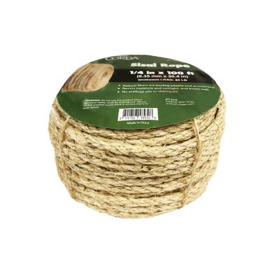 Image showing  1/4 in. x 100 ft. Plant-Based Sisal Rope