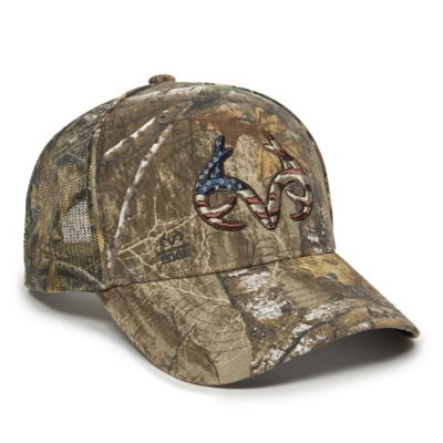 Image showing  Unisex Adult Edge Camo USA Antlers Trucker Hat