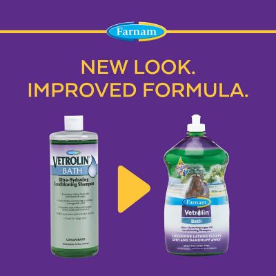 Image showing  Vetrolin Bath for Horses, 32 oz.