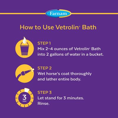 Image showing  Vetrolin Bath for Horses, 32 oz.