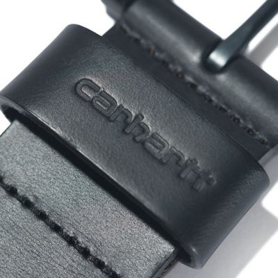 Image showing 3 th Carhartt Men's Burnished Leather Box Buckle Belt, 1.5 in., Black/Gunmetal